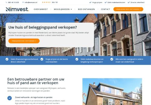 Screenshot van nimvest.nl