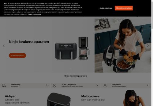 Screenshot van ninjakitchen.nl