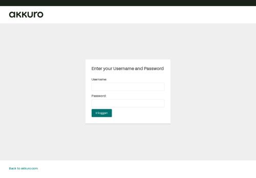 Screenshot van nrf.uat.eu.lending.akkuro.io