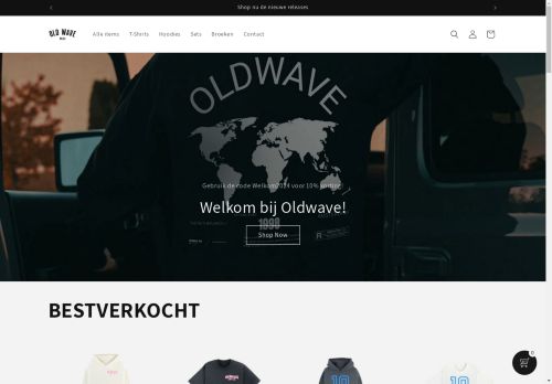 Screenshot van oldwave.nl