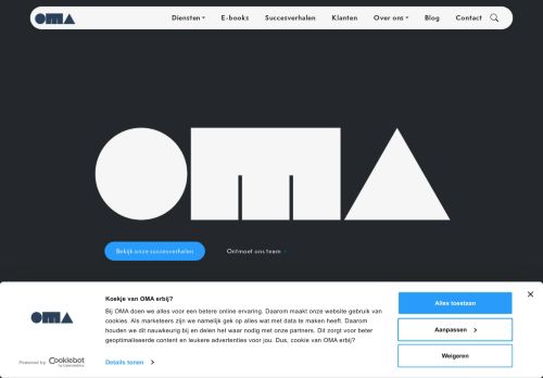 Screenshot van onlinemarketingagency.nl