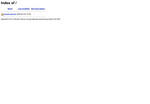 Screenshot van openstaande-aanmaning.online