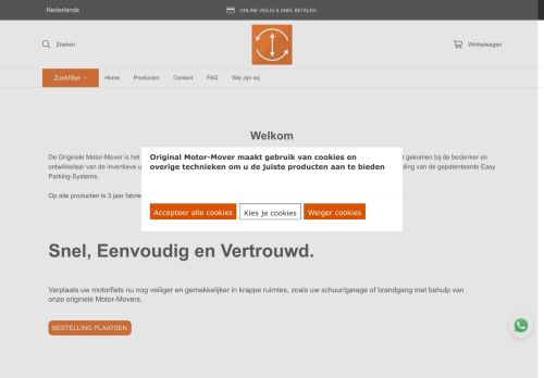 Screenshot van originelemovervoordemotor.nl