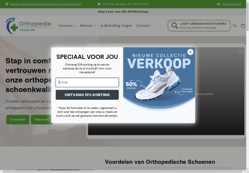 Screenshot van orthopedie-haarlem.nl