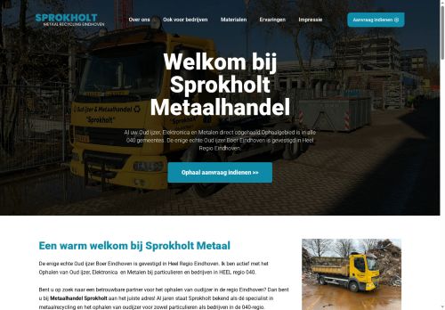 Screenshot van oudijzerboereindhoven.nl