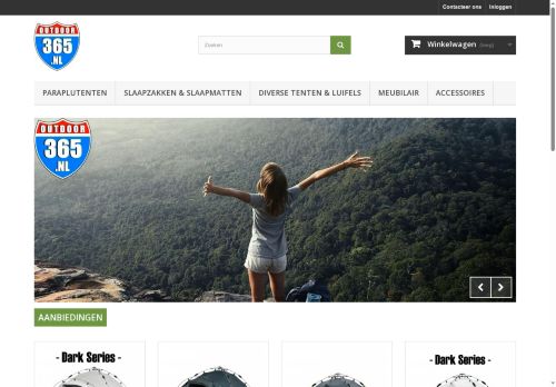 Screenshot van outdoor365.nl