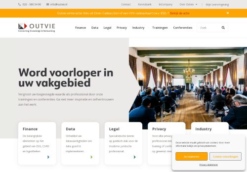 Screenshot van outvie.nl