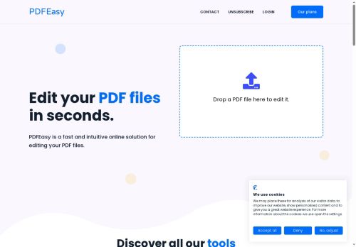 Screenshot van pdfeasy.net
