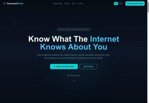 Screenshot van personalshield.net