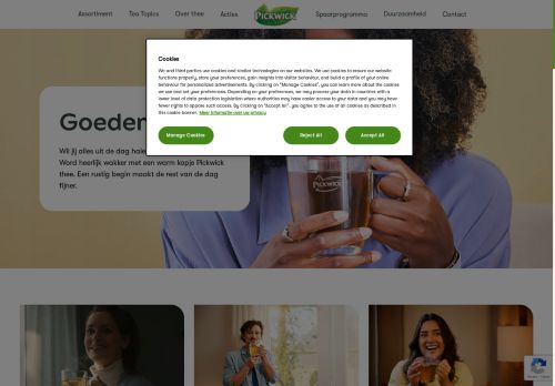 Screenshot van pickwick.nl