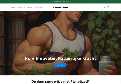 Screenshot van planetized.nl