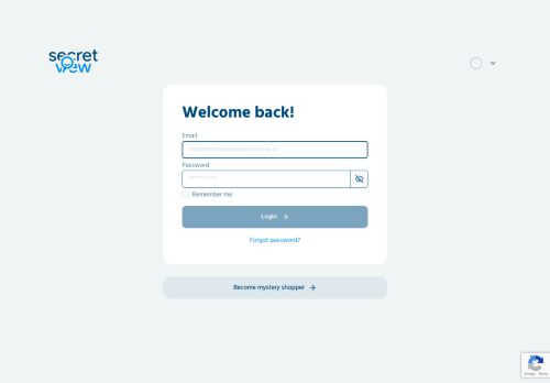 Screenshot van platform.secretview.io
