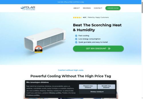 Screenshot van polarbreeze-store.byqinux.com