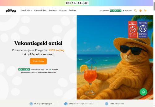 Screenshot van poopy.co