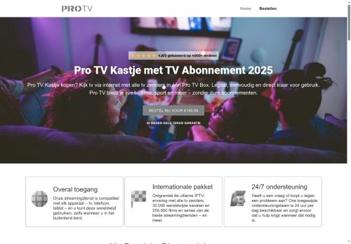 Screenshot van protvkastje.nl