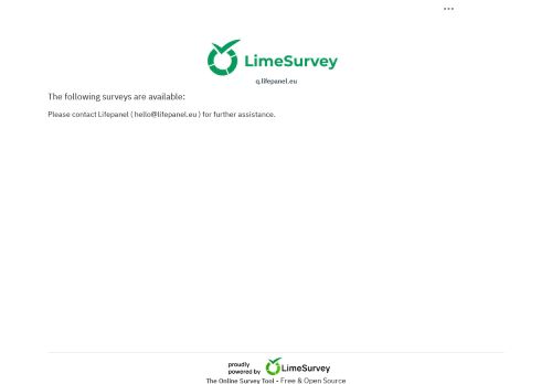 Screenshot van q.lifepanel.eu