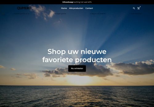Screenshot van qumero.nl