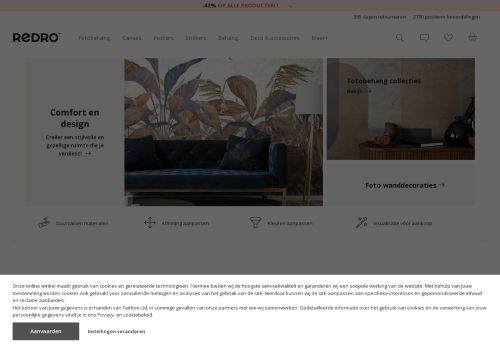 Screenshot van redro.nl