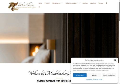 Screenshot van robintheuns.be