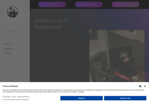 Screenshot van roetventje.be