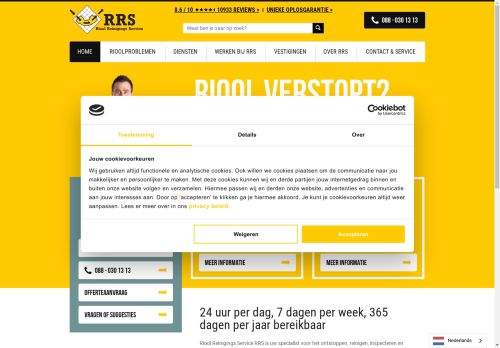 Screenshot van rrs.nl