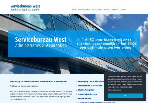 Screenshot van sbwest.nl