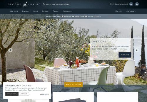 Screenshot van secondluxury.nl