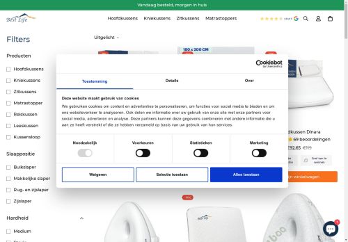 Screenshot van shop.best-life.nl