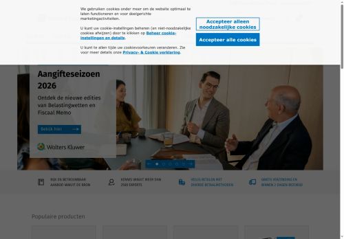 Screenshot van shop.wolterskluwer.nl