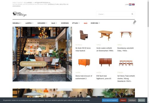 Screenshot van shopfordesign.nl