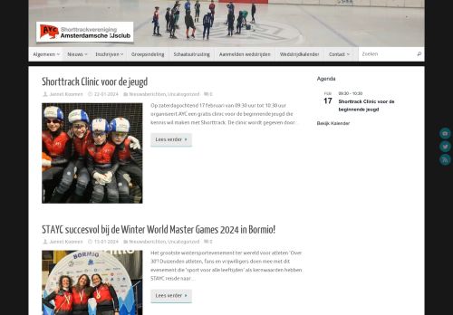 Screenshot van shorttrack-aijc.nl