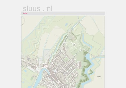 Screenshot van sluus.nl