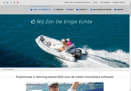 Screenshot van sneljevaarbewijs.net