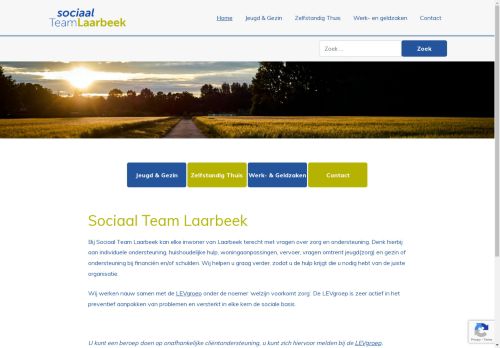 Screenshot van sociaalteam-laarbeek.nl