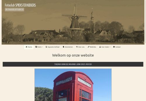 Screenshot van spieksterkiekers.nl