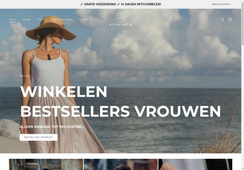 Screenshot van stylistafashion.nl