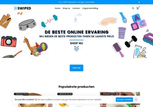 Screenshot van swiped-nl.com