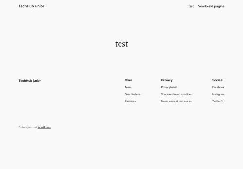 Screenshot van techhubjunior.nl