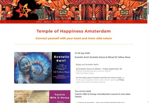 Screenshot van templeofhappiness.nl