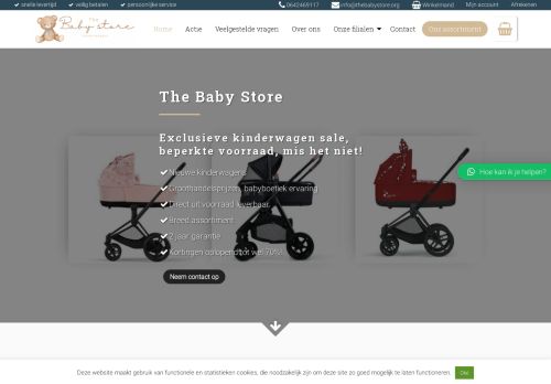 Screenshot van thebabystore.org