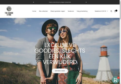 Screenshot van thegoodiestore.nl