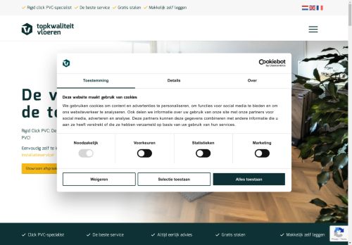 Screenshot van topkwaliteitvloeren.nl