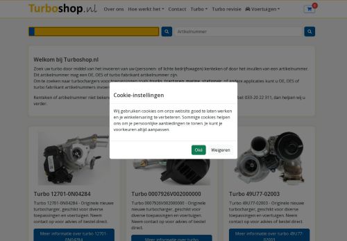 Screenshot van turboshop.nl