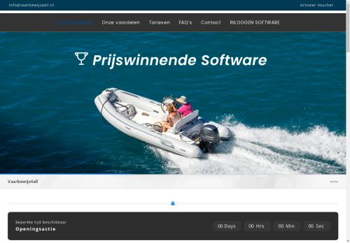 Screenshot van vaarbewijs4all.nl