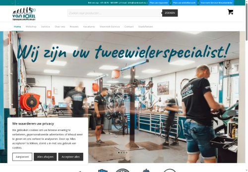 Screenshot van vanboxel.eu