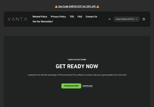 Screenshot van vantasoftware.cc