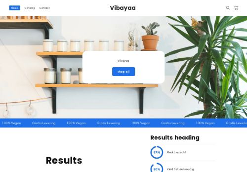 Screenshot van vibayaa.nl
