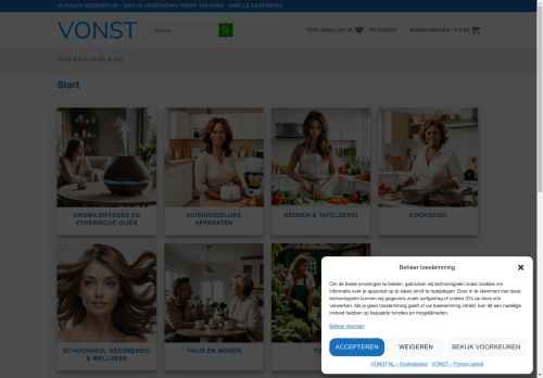 Screenshot van vonst.nl