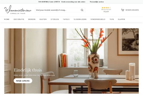 Screenshot van woneninterieur.nl