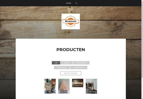 Screenshot van woodywoods.nl